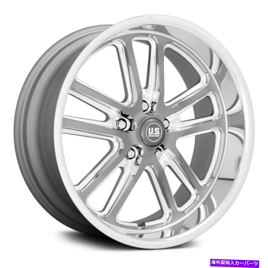 ホイール　４本セット U.S. Mags U130 Bullet 1PC Wheels 17x7（1、5x127、78.1）Gunmetal Rimsセット4 U.S. Mags U130 BULLET 1PC Wheels 17x7 (1, 5x127, 78.1) Gunmetal Rims Set of 4【並行輸入品】