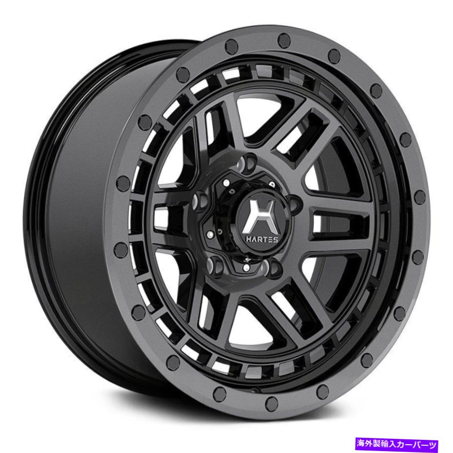ホイール 4本セット Hartes Metal YSM-763 Beast Wheels 18x9(0、5x139.7、87.1)4のブラックリムセット Hartes Metal YSM-763 BEAST Wheels 18x9 (0, 5x139.7, 87.1) Black Rims Set of 4【並行輸入品】|Us Custom Parts Shop USDM