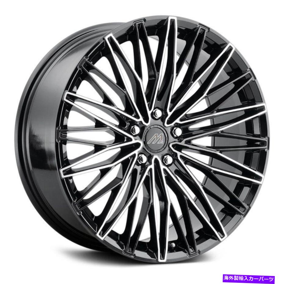ホイール　４本セット マッハMF9ホイール20x8.5（35、5x114.3、72.56）4のブラックリムセット MACH MF9 Wheels 20x8.5 (35, 5x114.3, 72.56) Black Rims Set of 4【並行輸入品】｜Us Custom Parts Shop USDM