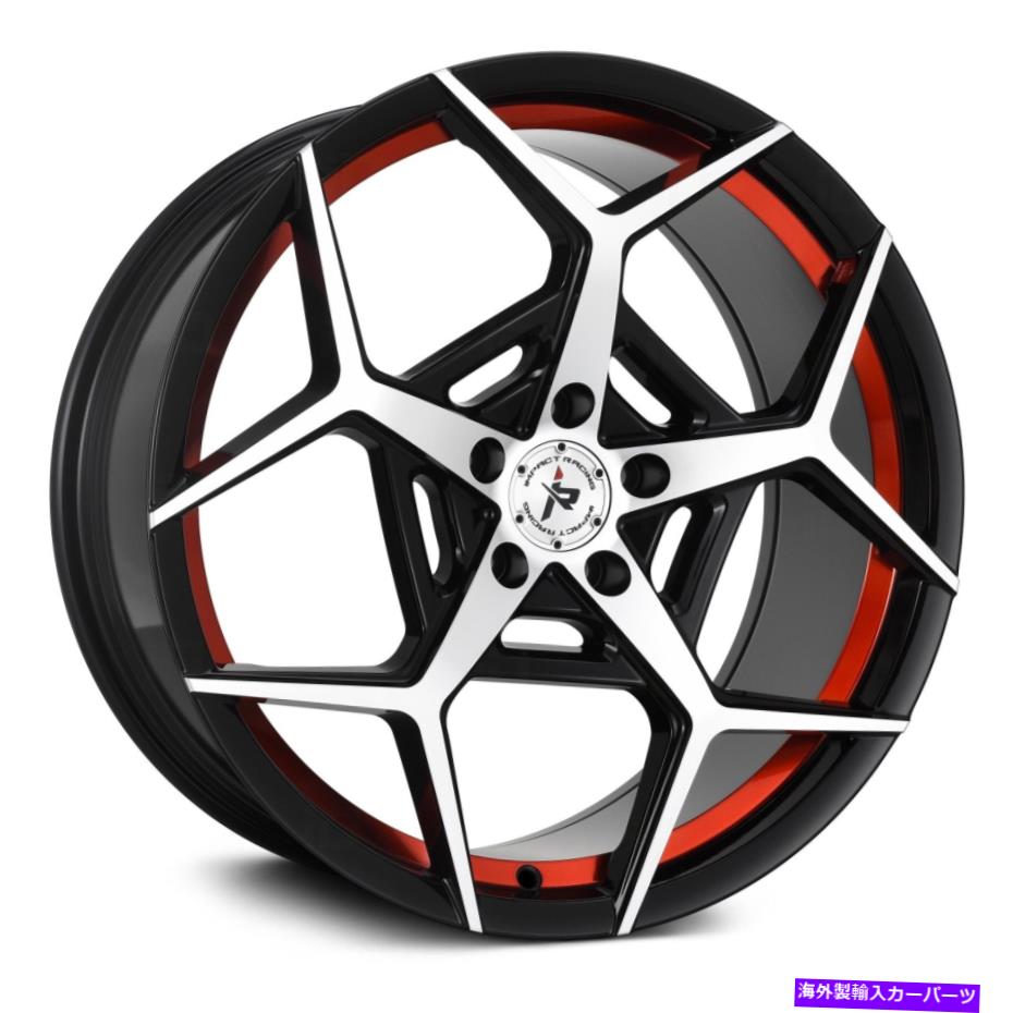 ホイール 4本セット 衝撃道路607ホイール20x8.5(35、5x114.3、73.1)4のブラックリムセット Impact Off Road 607 Wheels 20x8.5 (35, 5x114.3, 73.1) Black Rims Set of 4【並行輸入品】