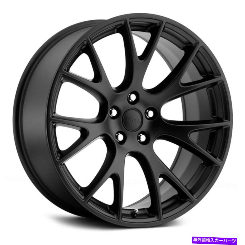 ホイール 4本セット VoxxレプリカHellcatホイール20x11(3、5x114.3、71.6)4のブラックリムセット Voxx Replica HELLCAT Wheels 20x11 (3, 5x114.3, 71.6) Black Rims Set of 4【並行輸入品】|Us Custom Parts Shop USDM