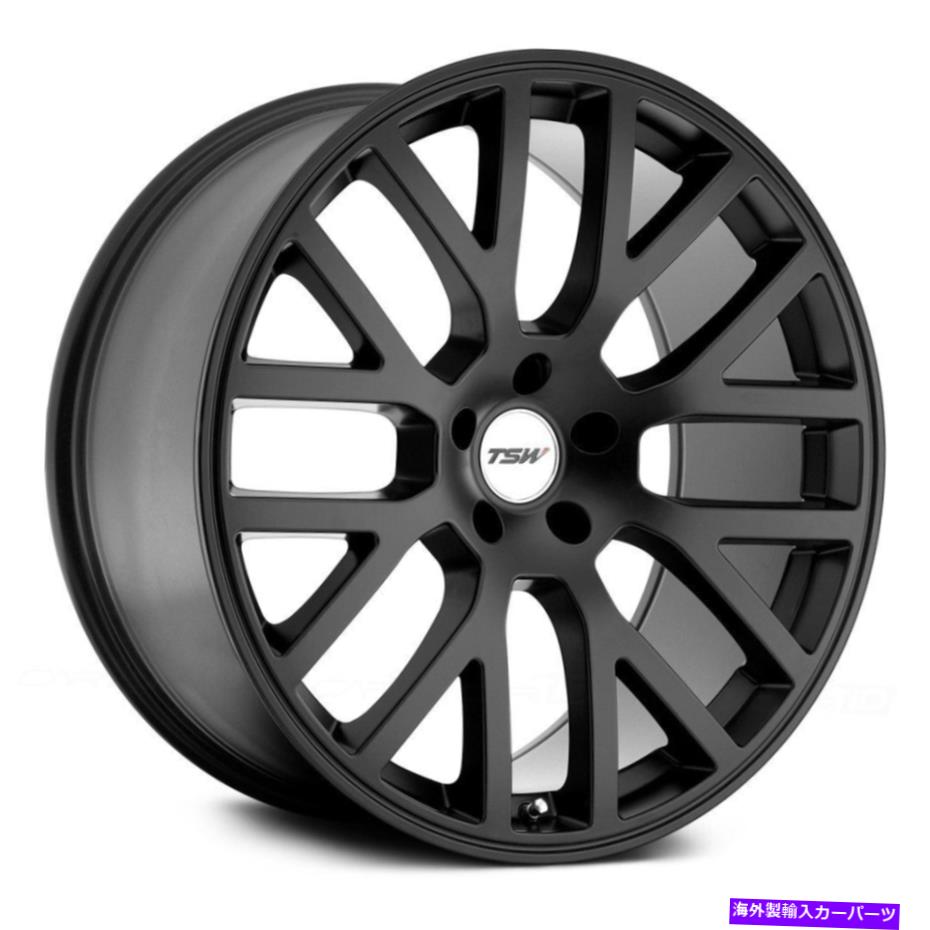 ホイール　４本セット TSWドニントンホイール19x9.5（20、5x114.3、76.1）4のブラックリムセット TSW DONINGTON Wheels 19x9.5 (20, 5x114.3, 76.1) Black Rims Set of 4【並行輸入品】