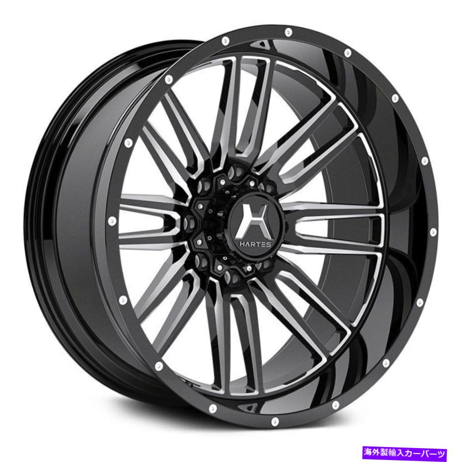 ホイール　４本セット Hartes Metal YSM-720ホイップソーホイール22x12（-44、5x114.3）4のブラックリムセット Hartes Metal YSM-720 WHIPSAW Wheels 22x12 (-44, 5x114.3) Black Rims Set of 4【並行輸入品】｜Us Custom Parts Shop USDM