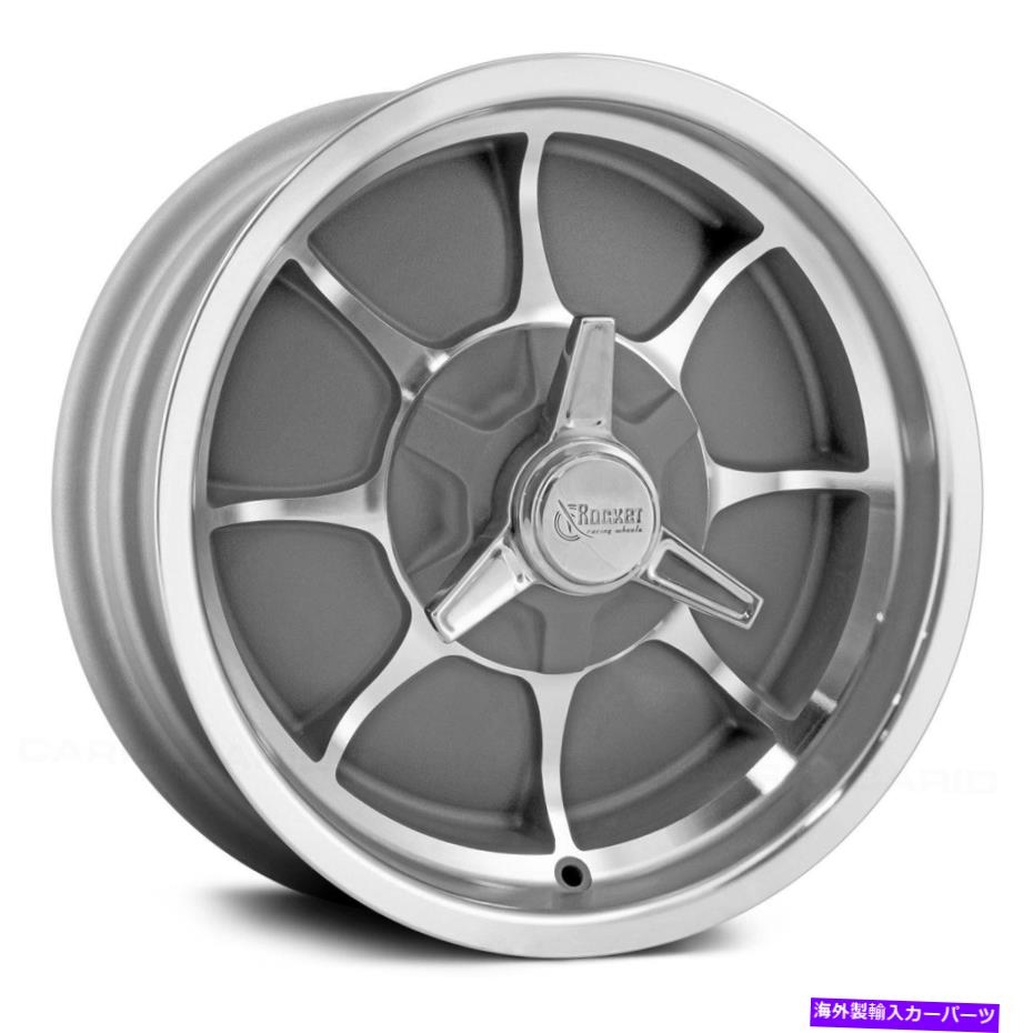 ホイール 4本セット ロケットレーシングファイアホイール18x6(-16、5x120.65、78.1)4の灰色のリムセット Rocket Racing Fire Wheels 18x6 (-16, 5x120.65, 78.1) Gray Rims Set of 4【並行輸入品】|Us Custom Parts Shop USDM