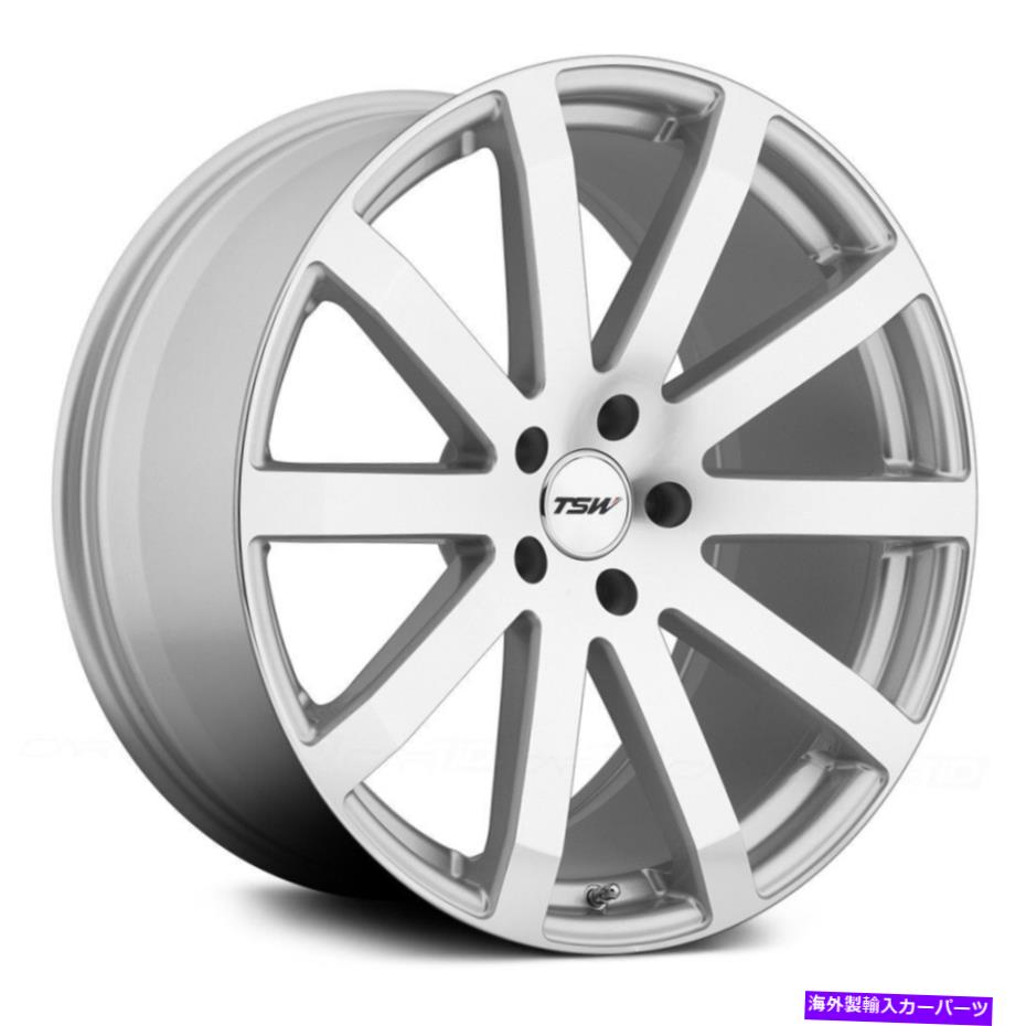 ホイール 4本セット TSW Brooklands Wheels 20x10(25、5x114.3、76.1)4のシルバーリムセット TSW BROOKLANDS Wheels 20x10 (25, 5x114.3, 76.1) Silver Rims Set of 4【並行輸入品】|Us Custom Parts Shop USDM