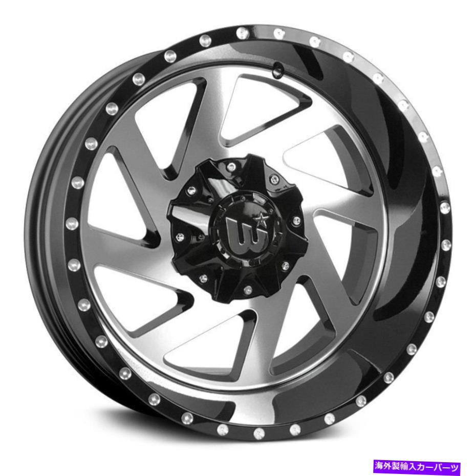 ホイール　４本セット 西部サボテンホイール22x12（-44、8x170、124.9）4のブラシ付きリムセット Western CACTUS Wheels 22x12 (-44, 8x170, 124.9) Brushed Rims Set of 4【並行輸入品】｜Us Custom Parts Shop USDM