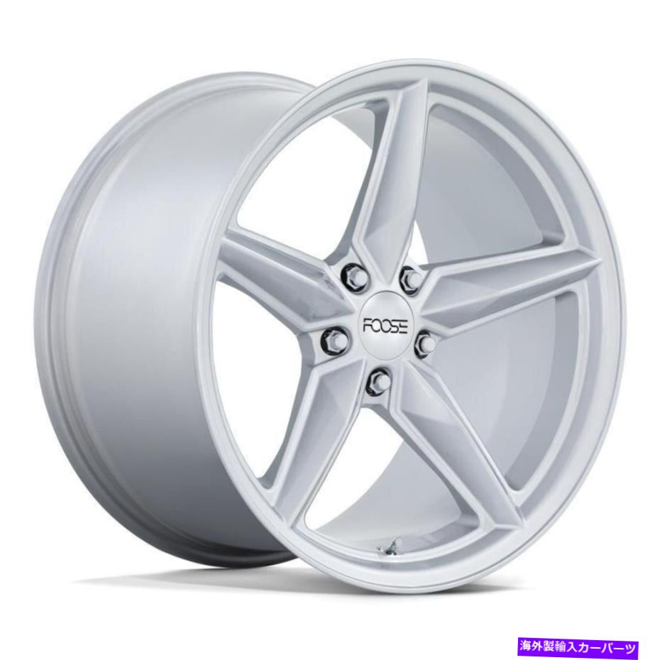 ホイール　４本セット Foose F174 CF8ホイール20x11（43、5x120.65、67.06）4のシルバーリムセット Foose F174 CF8 Wheels 20x11 (43, 5x120.65, 67.06) Silver Rims Set of 4【並行輸入品】