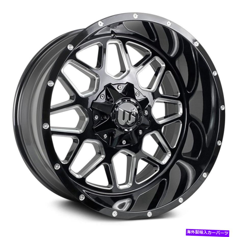ホイール　４本セット Western Corral Wheels 22x12（-44、5x139.7、110）4のブラックリムセット Western CORRAL Wheels 22x12 (-44, 5x139.7, 110) Black Rims Set of 4【並行輸入品】｜Us Custom Parts Shop USDM