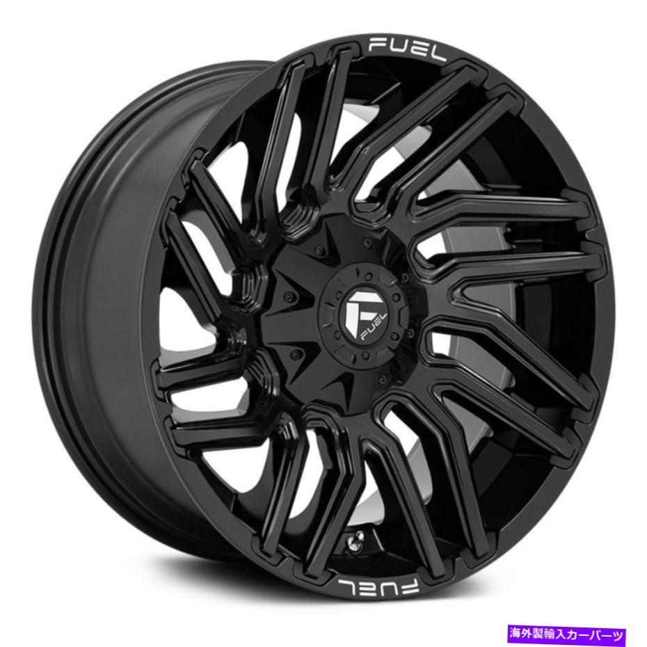 ホイール　４本セット 燃料D776台風1PCホイール20x9（1、8x165.1、125.1）4のブラックリムセット Fuel D776 TYPHOON 1PC Wheels 20x9 (1, 8x165.1, 125.1) Black Rims Set of 4【並行輸入品】