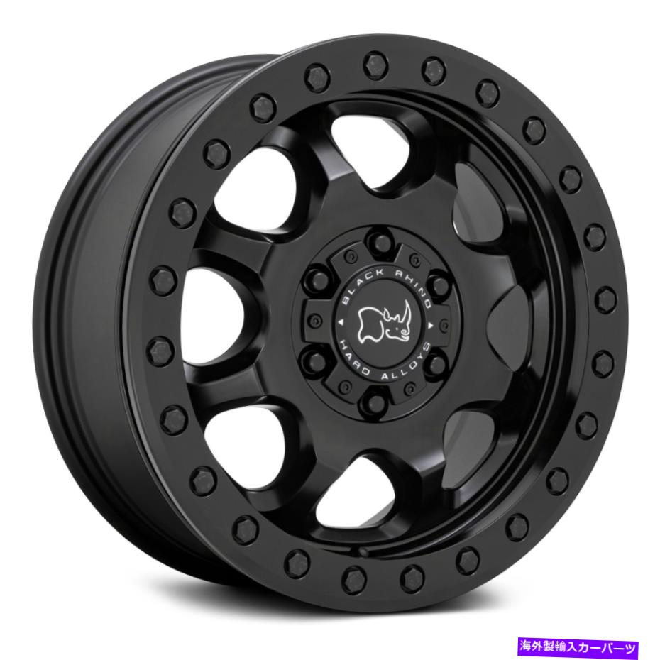 ホイール 4本セット Black Rhino Venture Beadlock Wheels 17x8(38、6x130、84.1)4のブラックリムセット Black Rhino VENTURE BEADLOCK Wheels 17x8 (38, 6x130, 84.1) Black Rims Set of 4【並行輸入品】