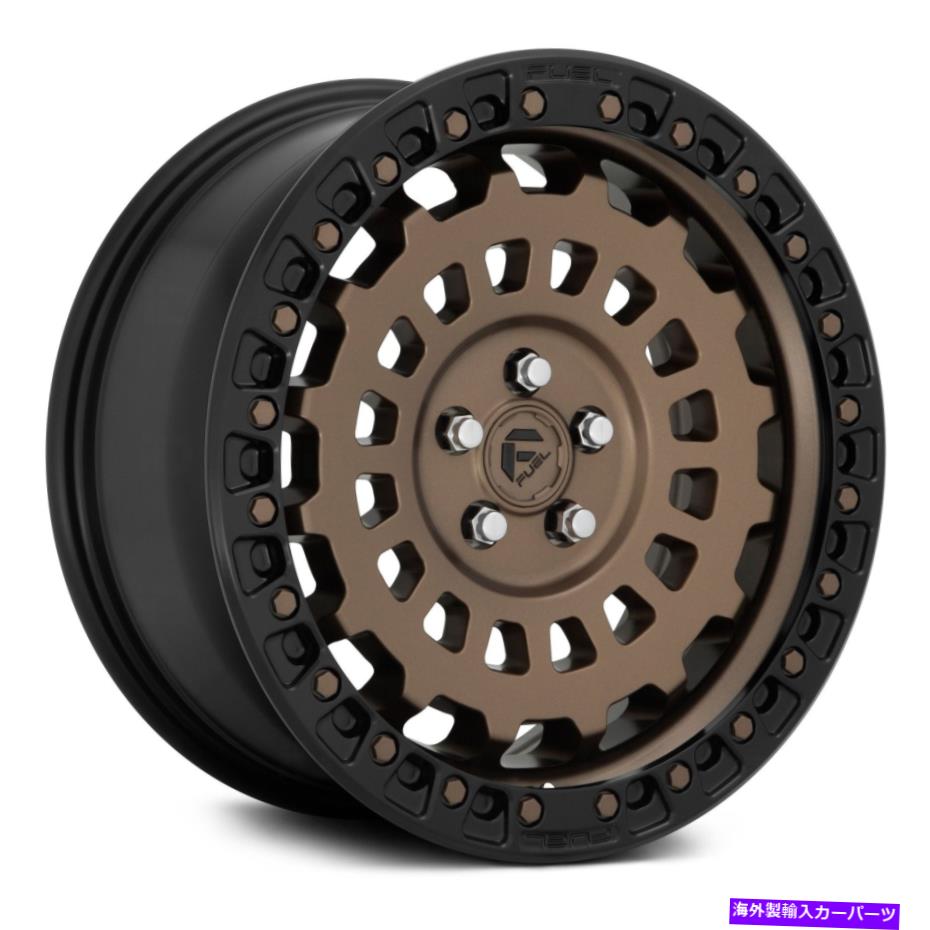 ホイール　４本セット 燃料D634トラックゼファー1PCホイール18x9（-12、5x127、71.5）4のブロンズリムセット Fuel D634 TRUCK ZEPHYR 1PC Wheels 18x9 (-12, 5x127, 71.5) Bronze Rims Set of 4【並行輸入品】