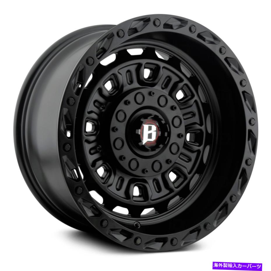 ホイール 4本セット 弾道オフロード977グレネードホイール22x12(-50、6x135)4のブラックリムセット Ballistic Off-Road 977 GRENADE Wheels 22x12 (-50, 6x135) Black Rims Set of 4【並行輸入品】|Us Custom Parts Shop USDM