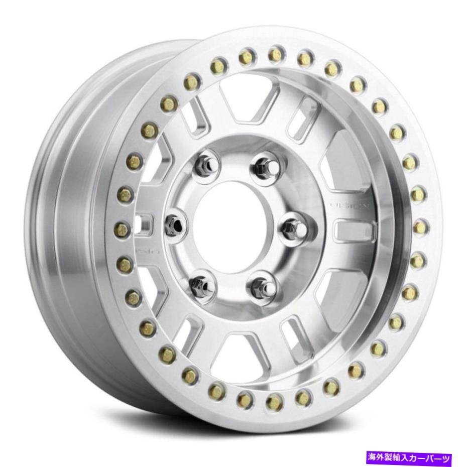 ホイール　４本セット ビジョン398マンクスコンペティションビードロックホイール17x8.5（-15、6x139.7）4のリムセット Vision 398 MANX COMPETITION BEADLOCK Wheels 17x8.5 (-15, 6x139.7) Rims Set of 4【並行輸入品】