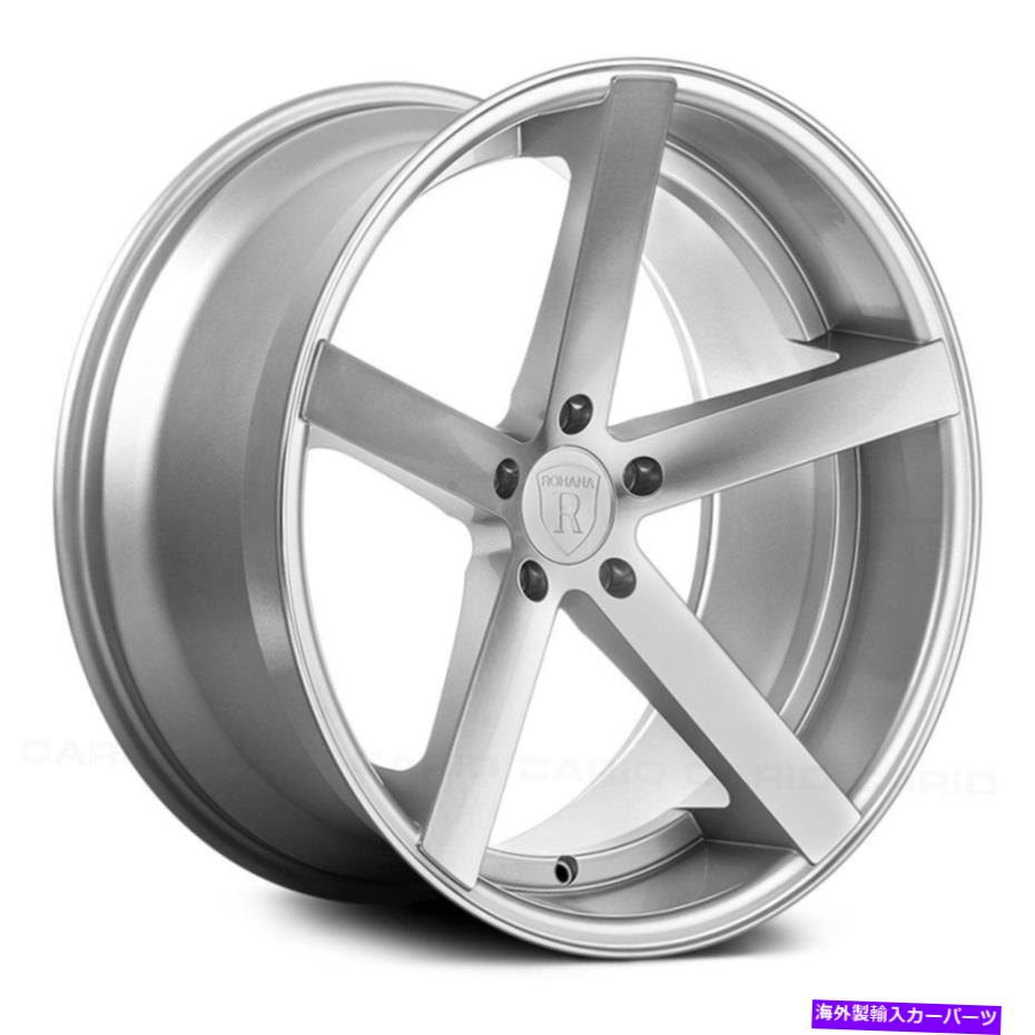 ホイール　４本セット Rohana RC22ホイール19x9.5（35、5x120.65、72.56）4のシルバーリムセット Rohana RC22 Wheels 19x9.5 (35, 5x120.65, 72.56) Silver Rims Set of 4【並行輸入品】
