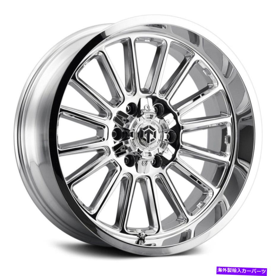 ホイール 4本セット Terra Off-Road TR-8ホイール22x10(-25、6x139.7、87)4のChrome Rimsセット Terra Off-Road TR-8 Wheels 22x10 (-25, 6x139.7, 87) Chrome Rims Set of 4【並行輸入品】|Us Custom Parts Shop USDM