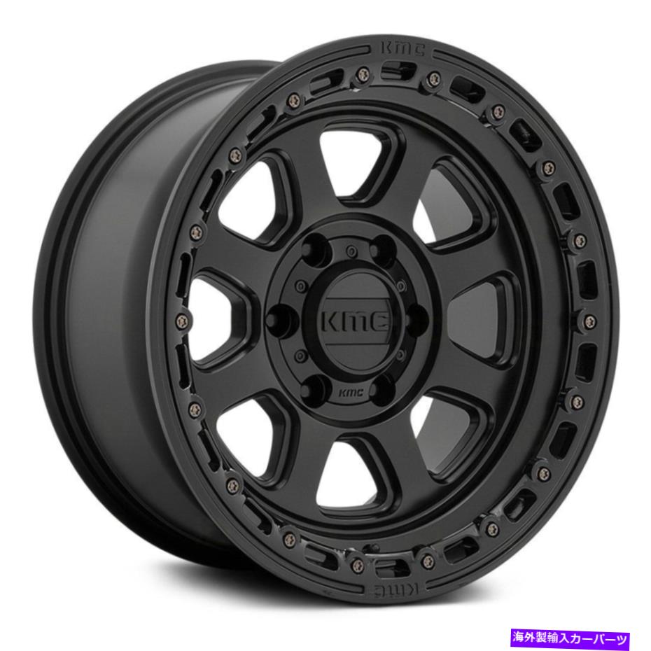 ホイール　４本セット KMC KM548チェイスホイール20x9（18、6x139.7、106.1）4のブラックリムセット KMC KM548 CHASE Wheels 20x9 (18, 6x139.7, 106.1) Black Rims Set of 4【並行輸入品】
