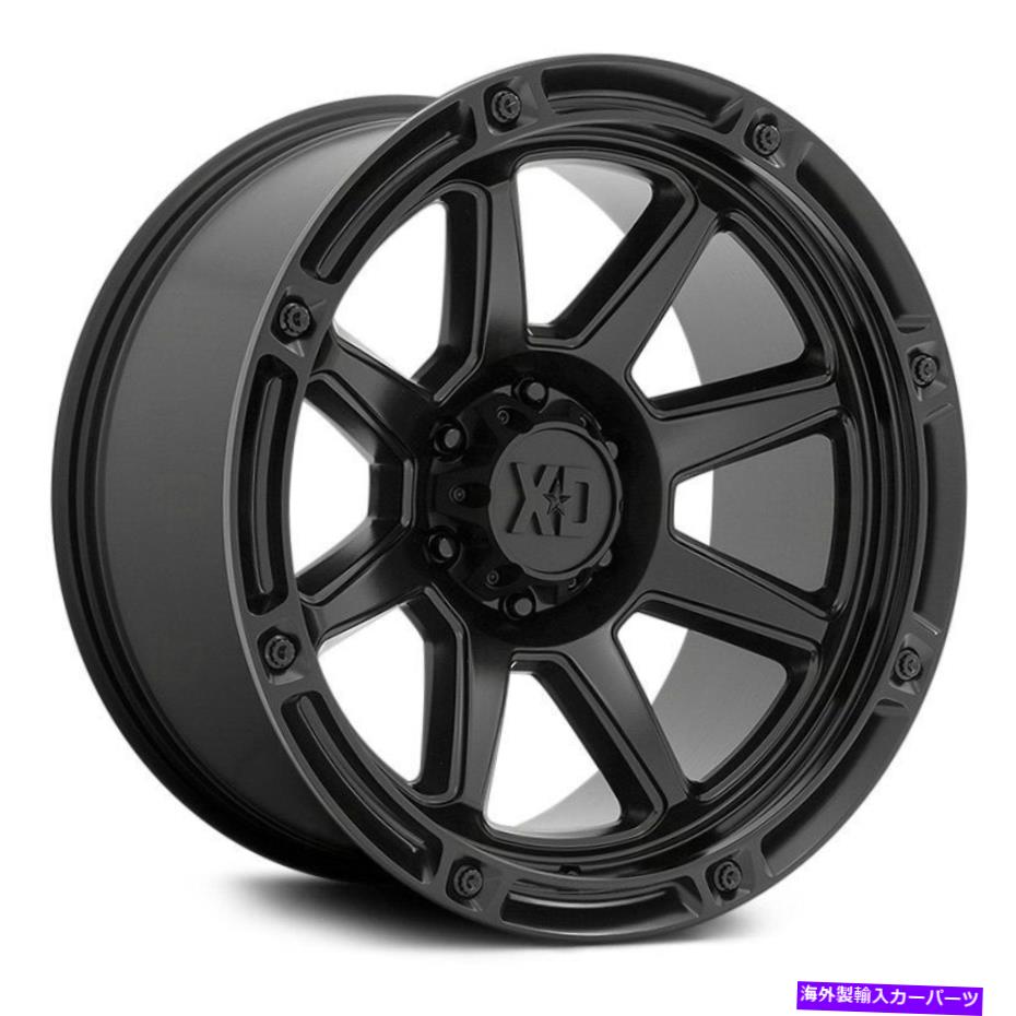 ホイール　４本セット XDシリーズXD863タイタンホイール20x12（-44、8x165.1、125.1）4のブラックリムセット XD Series XD863 TITAN Wheels 20x12 (-44, 8x165.1, 125.1) Black Rims Set of 4【並行輸入品】
