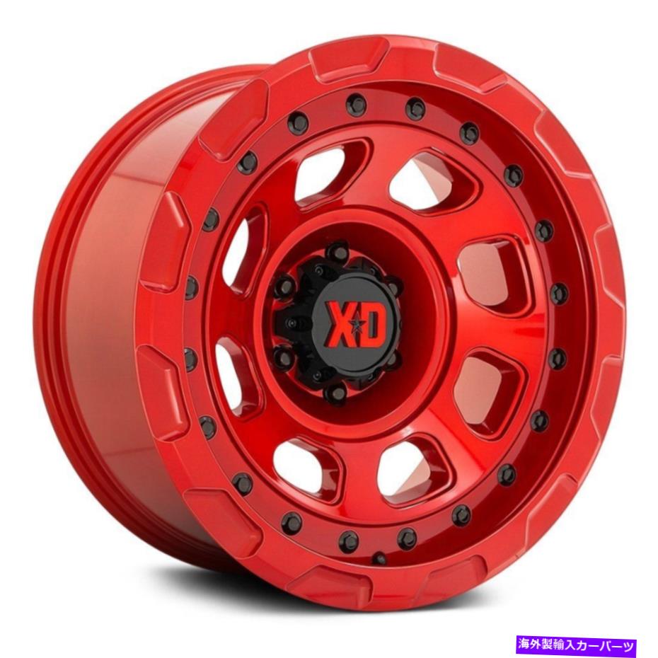 ホイール 4本セット XDシリーズXD861ストームホイール20x9(0、6x139.7、106.1)4の赤いリムセット XD Series XD861 STORM Wheels 20x9 (0, 6x139.7, 106.1) Red Rims Set of 4【並行輸入品】|Us Custom Parts Shop USDM