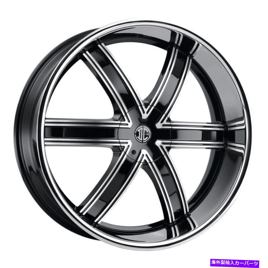 ホイール　４本セット 2crave番号44ホイール22x9.5（30、6x139.7、87）4のブラックリムセット 2Crave NUMBER 44 Wheels 22x9.5 (30, 6x139.7, 87) Black Rims Set of 4【並行輸入品】｜Us Custom Parts Shop USDM 368,676円