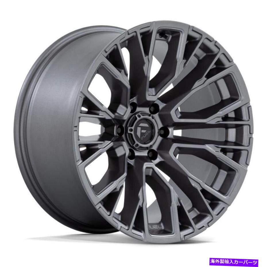 ホイール　４本セット Fuel D848 Rebar 6 1PCホイール20x10（-18、6x135、87.1）4のガンメタルリムセット Fuel D848 REBAR 6 1PC Wheels 20x10 (-18, 6x135, 87.1) Gunl Rims Set of 4【並行輸入品】