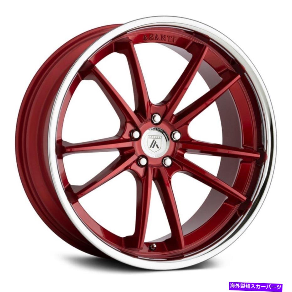 ホイール　４本セット asanti abl-23 sigmaホイール20x10.5（38、5x114.3、72.56）4の赤いリムセット Asanti ABL-23 SIGMA Wheels 20x10.5 (38, 5x114.3, 72.56) Red Rims Set of 4【並行輸入品】｜Us Custom Parts Shop USDM
