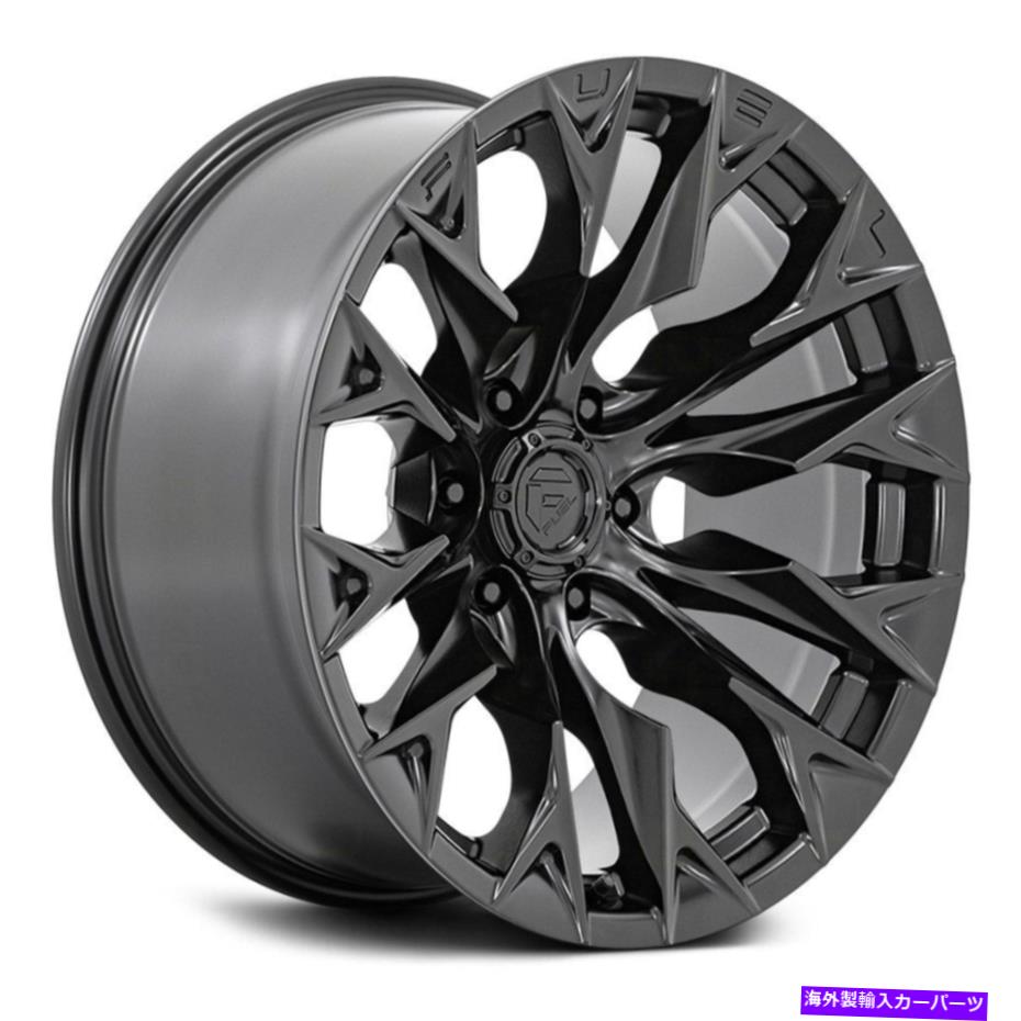ホイール　４本セット Fuel D804 Flame 6 1PCホイール20x9（20、6x139.7、106.1）4のブラックリムセット Fuel D804 FLAME 6 1PC Wheels 20x9 (20, 6x139.7, 106.1) Black Rims Set of 4【並行輸入品】｜Us Custom Parts Shop USDM