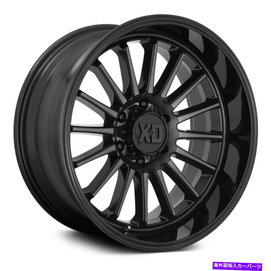 ホイール　４本セット XDシリーズXD857ホイプラッシュホイール20x10（-18、6x135、87.1）4のブラックリムセット XD Series XD857 WHIPLASH Wheels 20x10 (-18, 6x135, 87.1) Black Rims Set of 4【並行輸入品】