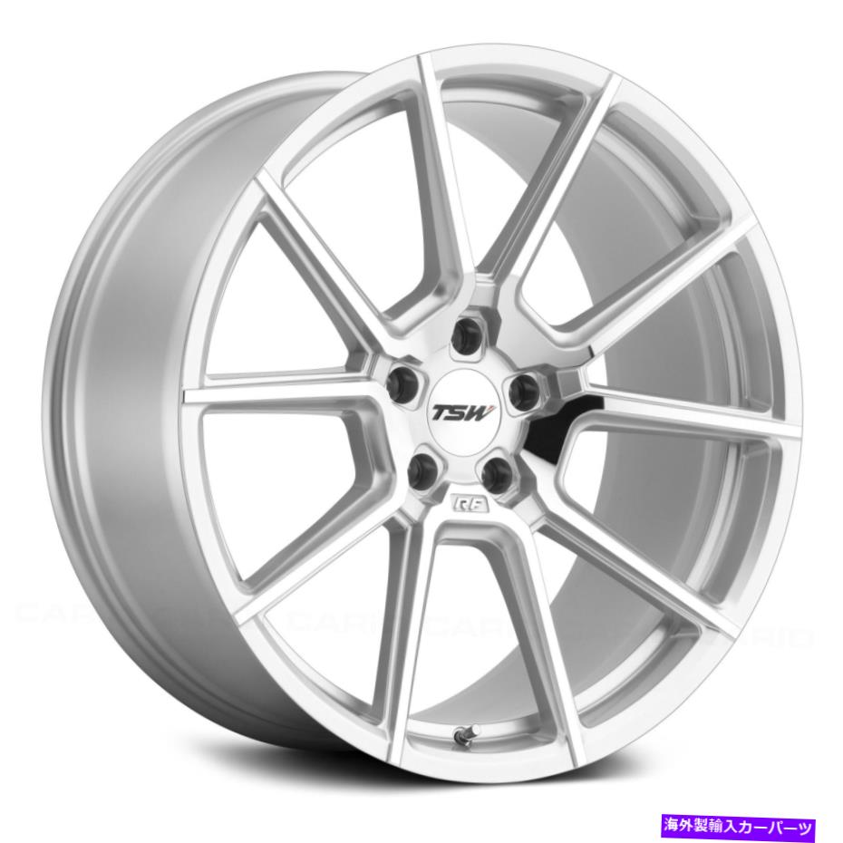 ホイール　４本セット TSWクロノホイール19x10（25、5x114.3、76.1）4のシルバーリムセット TSW CHRONO Wheels 19x10 (25, 5x114.3, 76.1) Silver Rims Set of 4【並行輸入品】