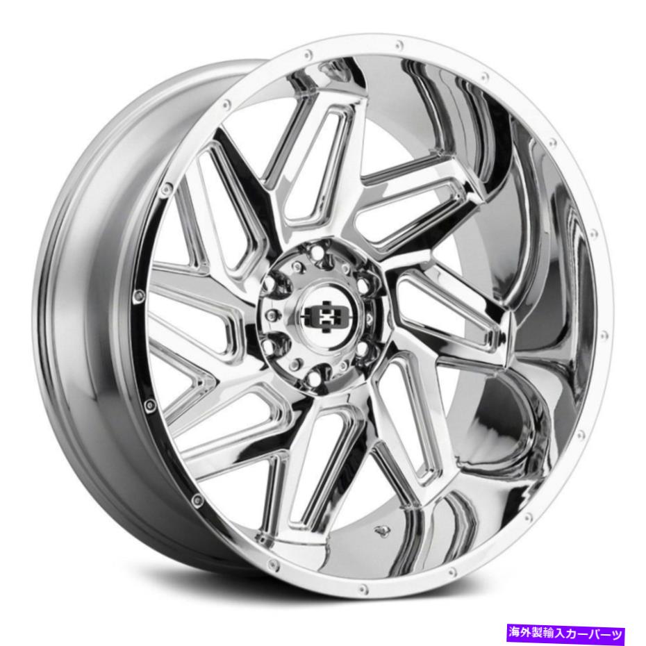 ホイール　４本セット ビジョン361スパイダーホイール20x12（-51、6x135、87.1）4のクロムリムセット Vision 361 SPYDER Wheels 20x12 (-51, 6x135, 87.1) Chrome Rims Set of 4【並行輸入品】