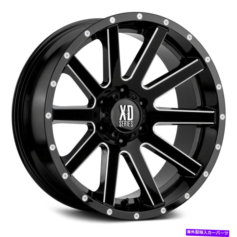 ホイール　４本セット XDシリーズXD818強盗ホイール20x10（-24、6x139.7、106.1）4のブラックリムセット XD Series XD818 HEIST Wheels 20x10 (-24, 6x139.7, 106.1) Black Rims Set of 4【並行輸入品】｜Us Custom Parts Shop USDM