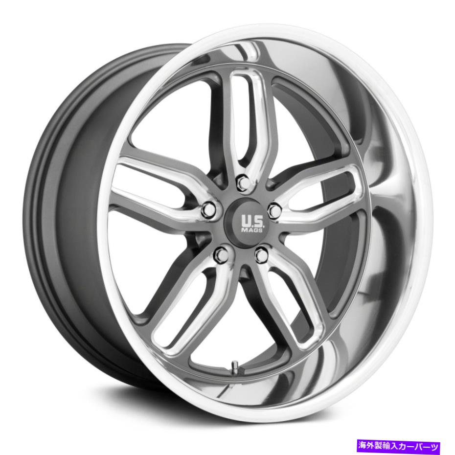 ホイール 4本セット U.S. Mags U129 C-TEN 1PCホイール22x8.5(1、5x127、78.1)4の無煙炭リムセット U.S. Mags U129 C-TEN 1PC Wheels 22x8.5 (1, 5x127, 78.1) Anthracite Rims Set of 4【並行輸入品】|Us Custom Parts Shop USDM
