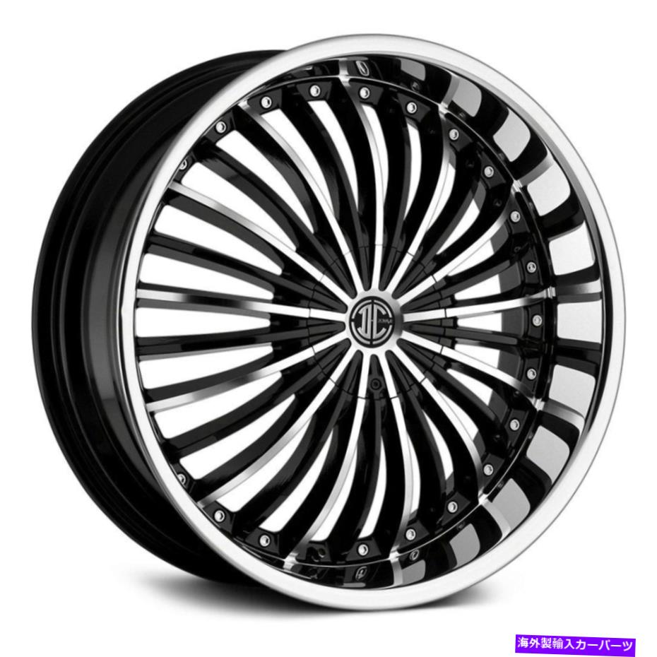 ホイール 4本セット 2crave番号19ホイール22x9.5(30、6x139.7、87)4のブラックリムセット 2Crave NUMBER 19 Wheels 22x9.5 (30, 6x139.7, 87) Black Rims Set of 4【並行輸入品】|Us Custom Parts Shop USDM