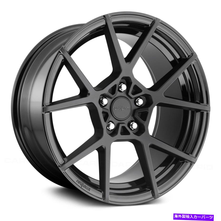 ホイール　４本セット Rotiform KPSホイール20x10（40、5x120.65、72.56）4のブラックリムセット Rotiform KPS Wheels 20x10 (40, 5x120.65, 72.56) Black Rims Set of 4【並行輸入品】