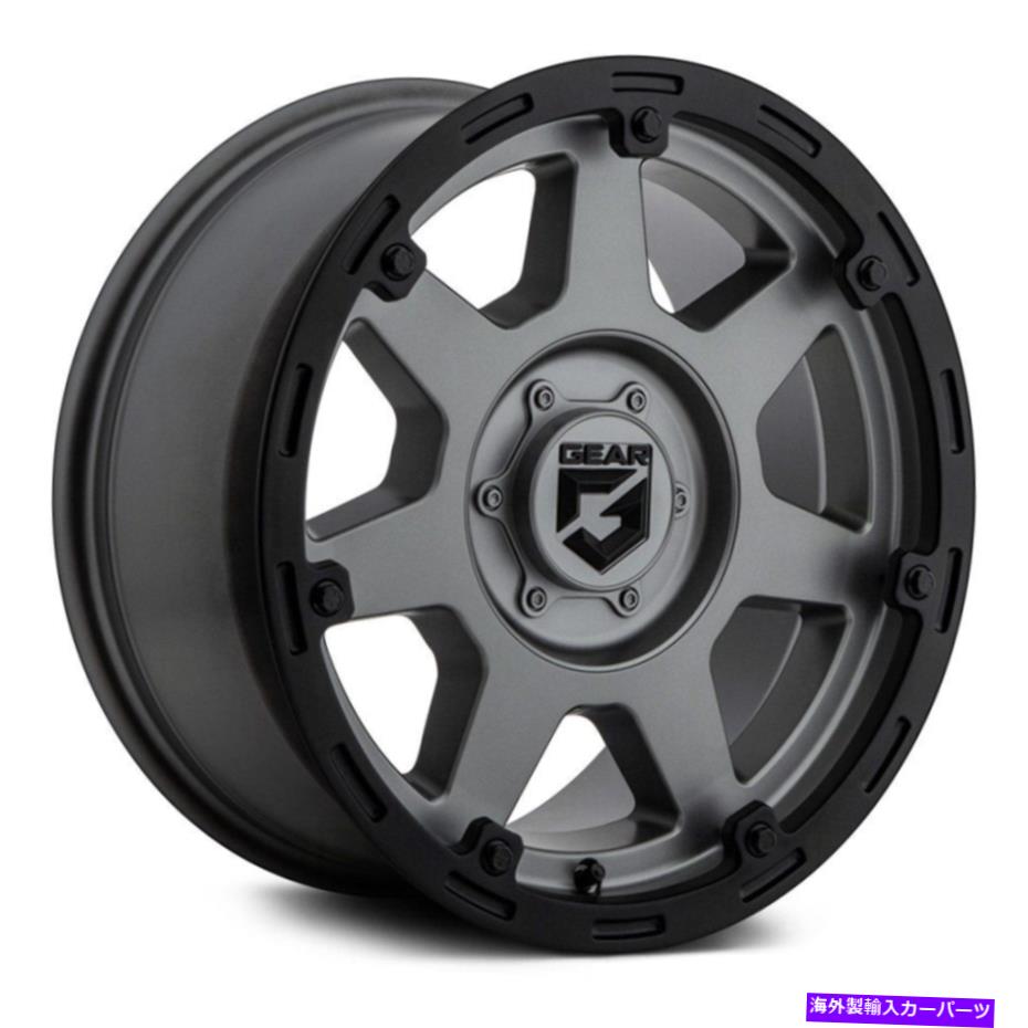 ホイール　４本セット ギアアロイ753GBバリケードホイール20x10（-25、5x114.3）4のガンメタルリムセット Gear Alloy 753GB Barricade Wheels 20x10 (-25, 5x114.3) Gunmetal Rims Set of 4【並行輸入品】