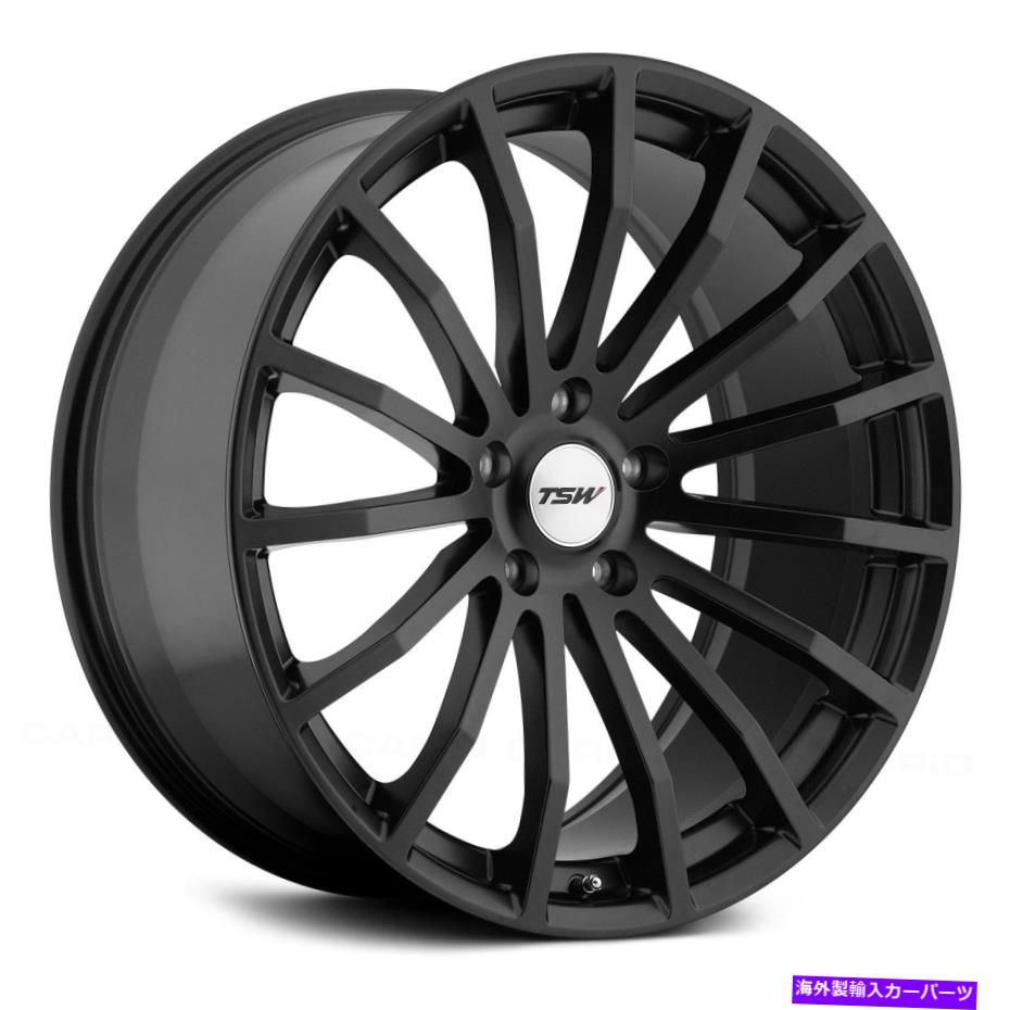 ホイール　４本セット TSW Mallory 5ホイール20x10（25、5x114.3、76.1）4のブラックリムセット TSW MALLORY 5 Wheels 20x10 (25, 5x114.3, 76.1) Black Rims Set of 4【並行輸入品】｜Us Custom Parts Shop USDM
