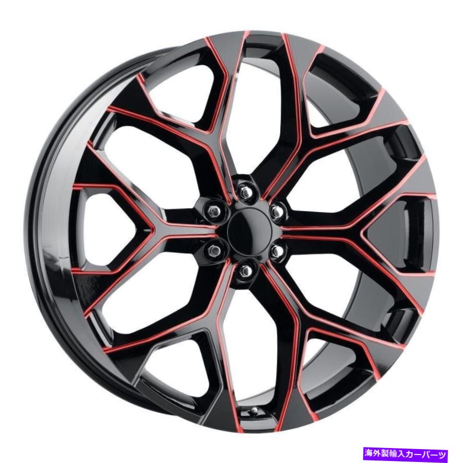 ホイール　４本セット レプリカ技術RT-8ホイール26x10（24、6x139.7、78.1）4のブラックリムセット Replica Tech RT-8 Wheels 26x10 (24, 6x139.7, 78.1) Black Rims Set of 4【並行輸入品】｜Us Custom Parts Shop USDM