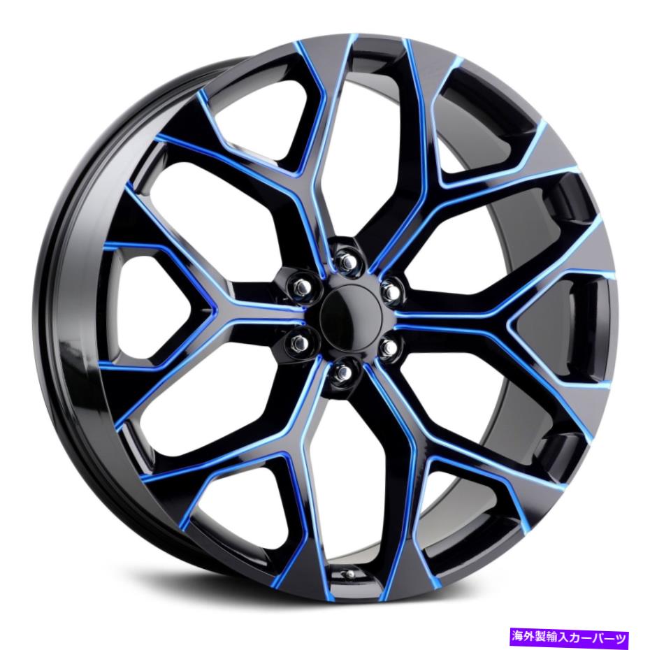 ホイール　４本セット レプリカ技術RT-8ホイール26x10（24、6x139.7、78.1）4のブラックリムセット Replica Tech RT-8 Wheels 26x10 (24, 6x139.7, 78.1) Black Rims Set of 4【並行輸入品】｜Us Custom Parts Shop USDM