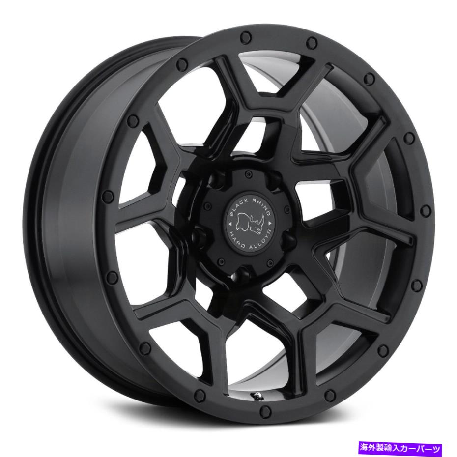 ホイール　４本セット ブラックサイのオ??ーバーランドホイール20x9.5（6、5x150、110.1）4のブラックリムセット Black Rhino OVERLAND Wheels 20x9.5 (6, 5x150, 110.1) Black Rims Set of 4【並行輸入品】｜Us Custom Parts Shop USDM