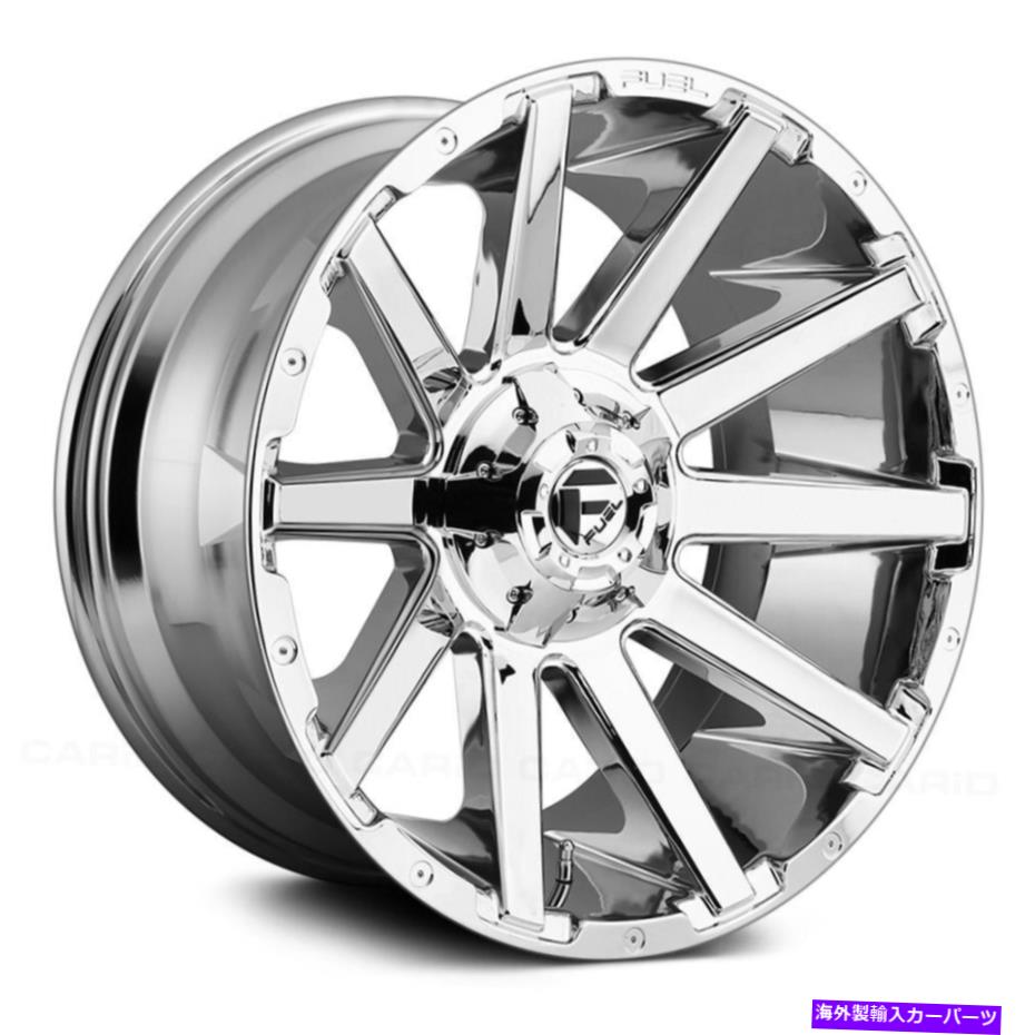 ホイール　４本セット 燃料D614コントラ1PCホイール18x9（-12、6x139.7、106.1）4のクロムリムセット Fuel D614 CONTRA 1PC Wheels 18x9 (-12, 6x139.7, 106.1) Chrome Rims Set of 4【並行輸入品】｜Us Custom Parts Shop USDM
