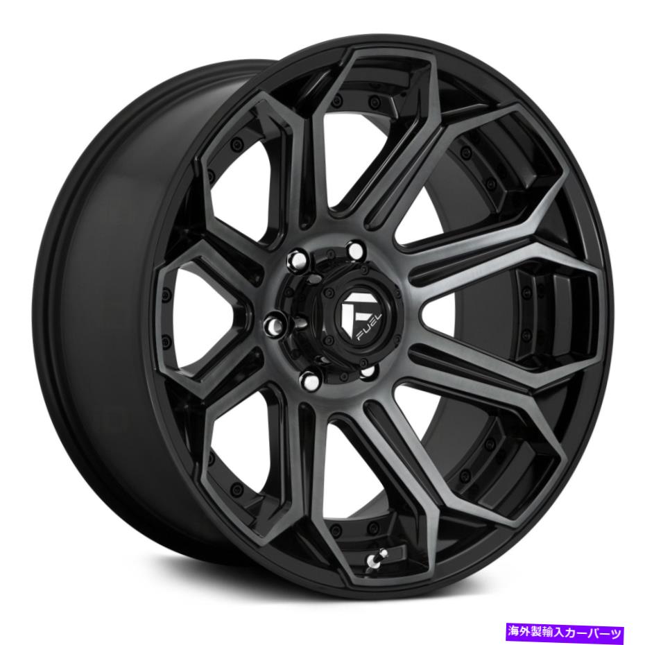 ホイール　４本セット 燃料D704包囲1PCホイール20x9（20、6x139.7、106.1）4のブラックリムセット Fuel D704 SIEGE 1PC Wheels 20x9 (20, 6x139.7, 106.1) Black Rims Set of 4【並行輸入品】
