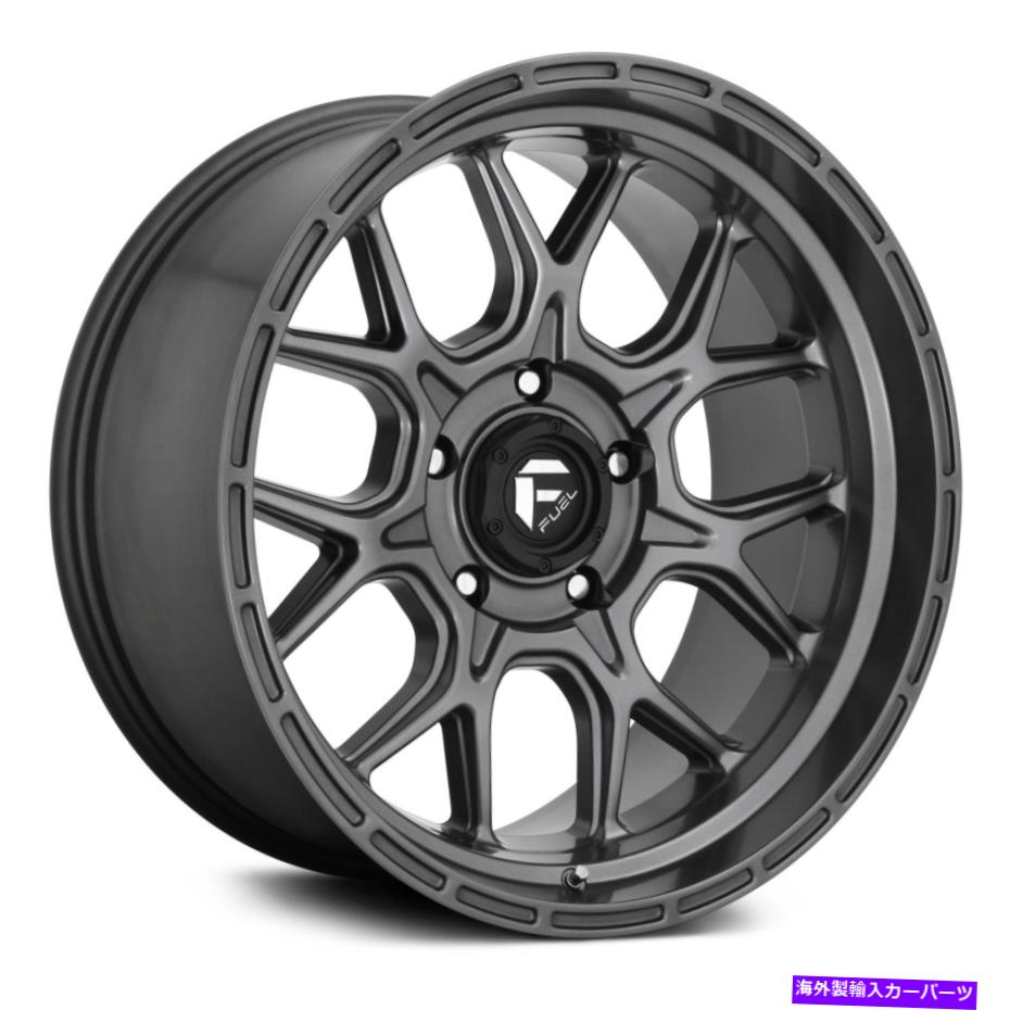 ホイール　４本セット Fuel D672 Tech 1PCホイール20x10（-18、5x127、71.5）4のガンメタルリムセット Fuel D672 TECH 1PC Wheels 20x10 (-18, 5x127, 71.5) Gunmetal Rims Set of 4【並行輸入品】