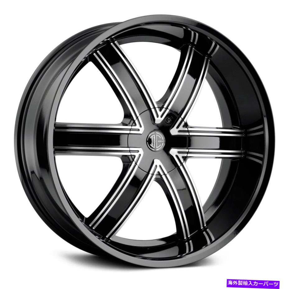 ホイール　４本セット 2crave番号44ホイール26x10（30、6x139.7、87）4のブラックリムセット 2Crave NUMBER 44 Wheels 26x10 (30, 6x139.7, 87) Black Rims Set of 4【並行輸入品】