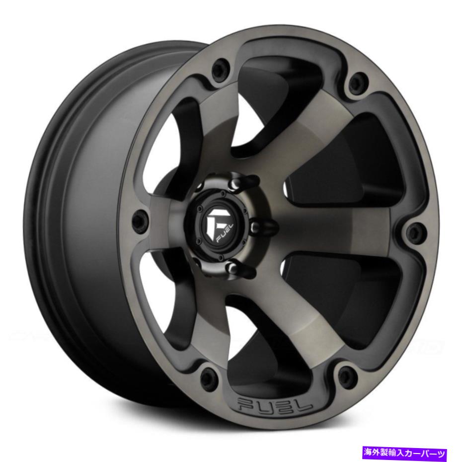 ホイール　４本セット 燃料D564ビースト1PCホイール20x10（-18、5x139.7、108）4のブラックリムセット Fuel D564 BEAST 1PC Wheels 20x10 (-18, 5x139.7, 108) Black Rims Set of 4【並行輸入品】
