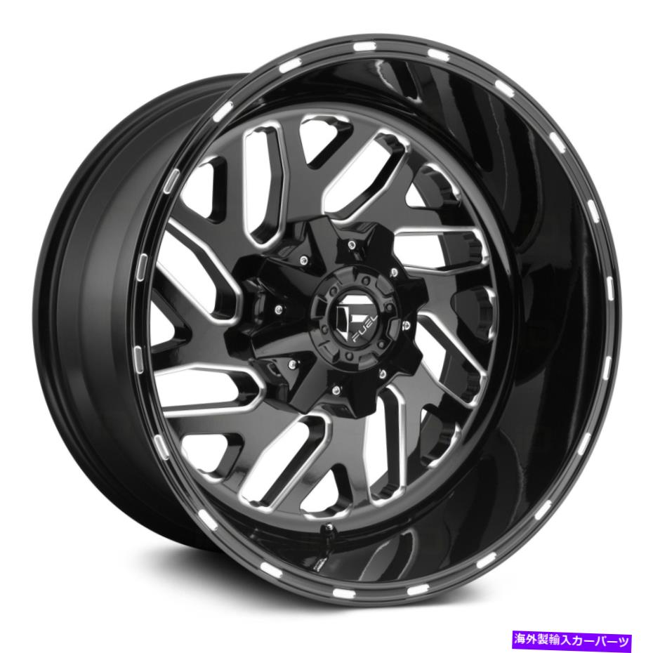 ホイール 4本セット Fuel D581 Triton 1PCホイール20x10(-18、8x165.1、125.1)4のブラックリムセット Fuel D581 TRITON 1PC Wheels 20x10 (-18, 8x165.1, 125.1) Black Rims Set of 4【並行輸入品】