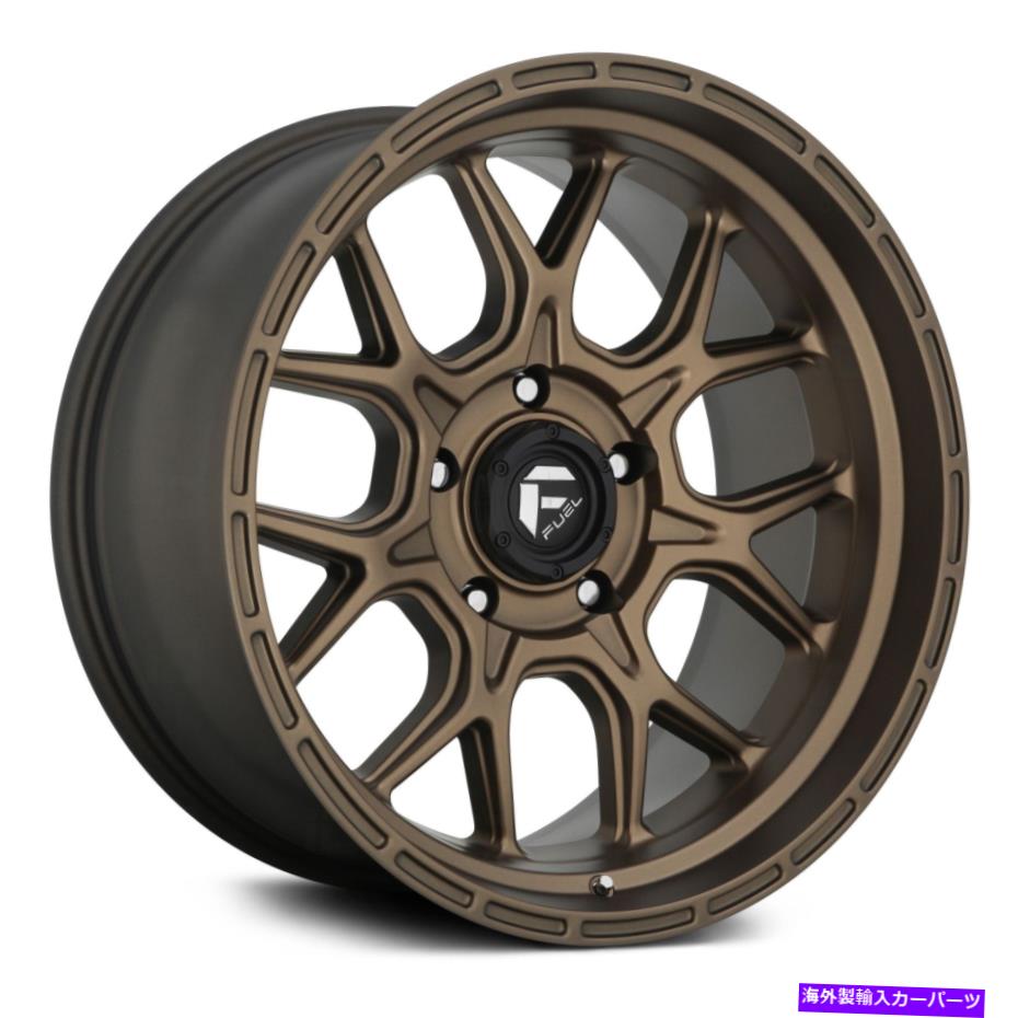 ホイール　４本セット Fuel D671 Tech 1PCホイール20x10（-18、6x139.7、106.1）4のブロンズリムセット Fuel D671 TECH 1PC Wheels 20x10 (-18, 6x139.7, 106.1) Bronze Rims Set of 4【並行輸入品】