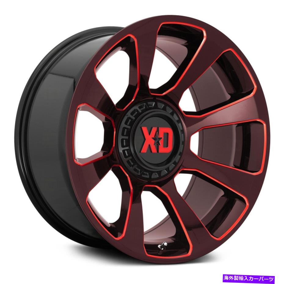 ホイール　４本セット XDシリーズXD854原子炉ホイール20x10（-18、5x127、78.1）4のブラックリムセット XD Series XD854 REACTOR Wheels 20x10 (-18, 5x127, 78.1) Black Rims Set of 4【並行輸入品】｜Us Custom Parts Shop USDM