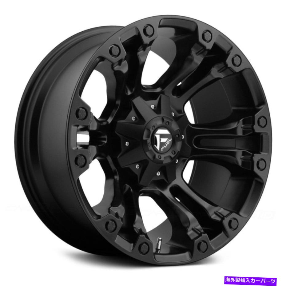 ホイール　４本セット 燃料D560蒸気1PCホイール20x10（-18、8x165.1、125.1）4のブラックリムセット Fuel D560 VAPOR 1PC Wheels 20x10 (-18, 8x165.1, 125.1) Black Rims Set of 4【並行輸入品】