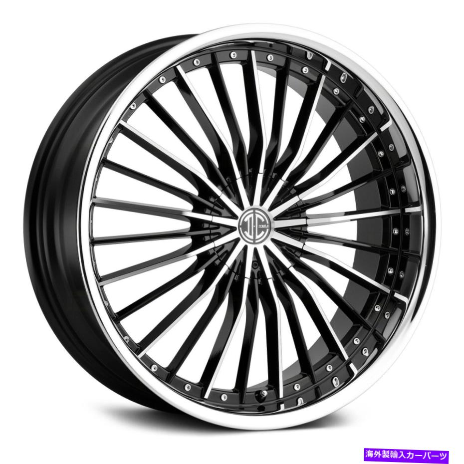 ホイール 4本セット 2crave番号26ホイール22x8.5(38、5x114.3、74.1)4のブラックリムセット 2Crave NUMBER 26 Wheels 22x8.5 (38, 5x114.3, 74.1) Black Rims Set of 4【並行輸入品】|Us Custom Parts Shop USDM