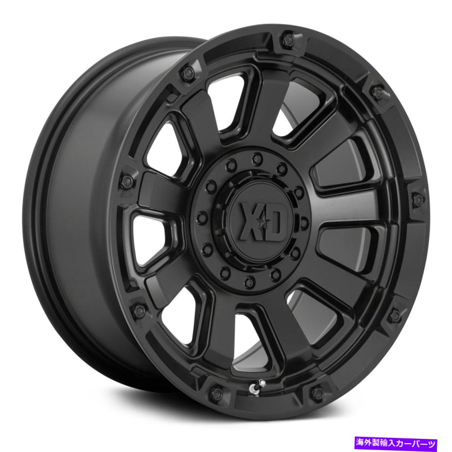 ホイール　４本セット XDシリーズXD852ガントレットホイール20x10（-18、8x165.1、125.1）4のブラックリムセット XD Series XD852 GAUNTLET Wheels 20x10 (-18, 8x165.1, 125.1) Black Rims Set of 4【並行輸入品】