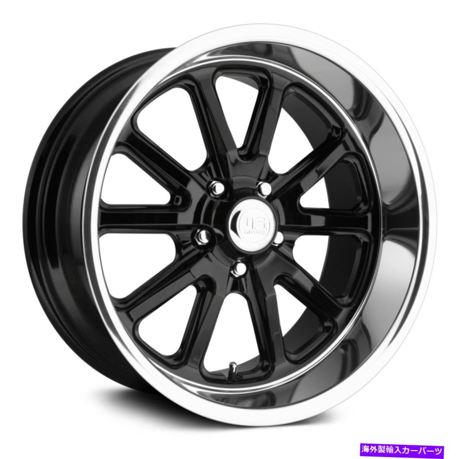 ホイール　４本セット U.S. Mags U121 Rambler 1PCホイール22x11（18、5x127、78.1）4のブラックリムセット U.S. Mags U121 RAMBLER 1PC Wheels 22x11 (18, 5x127, 78.1) Black Rims Set of 4【並行輸入品】｜Us Custom Parts Shop USDM